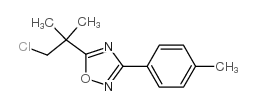 5-(1-氯-2-甲基丙烷-2-基)-3-对甲苯-1,2,4-噁二唑结构式