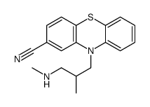 10-[2-methyl-3-(methylamino)propyl]phenothiazine-2-carbonitrile结构式