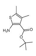 4,5-二甲基-2-氨基噻吩-3-甲酸叔丁酯结构式