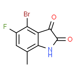 4-BROMO-5-FLUORO-7-METHYLISATIN structure