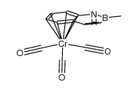 tricarbonyl[(4a,5,6,7,8,8a-η)-1,2-dihydro-2-methyl-1,2-benzaborine]chromium Structure