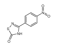 3-p-nitrophenyl-4,5-dihydro-1,2,4-thiadiazol-5-one Structure