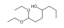 1,1-diethoxyheptan-4-ol结构式