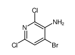 3-氨基-4-溴-2,6-二氯吡啶结构式