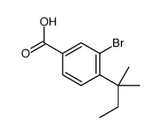 3-溴-4-叔戊基苯甲酸结构式