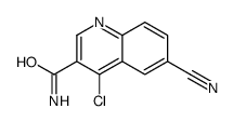 4-氯-6-氰基喹啉-3-羧酸胺结构式