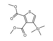 2,3-dicarbomethoxy-4-(trimethylsilyl)thiophene结构式