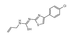N1-[4-(p-chlorophenyl)-2-thiazolyl]-N2-allylthiourea Structure