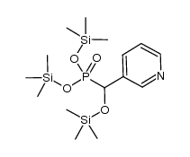 O,O-bis(trimethylsilyl)pyrid-3-yl-(trimethylsiloxy)methylphosphonite Structure
