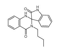 3'-n-butyl-1'H-spiro[indoline-3,2'-quinazoline]-2,4'(3'H)-dione结构式
