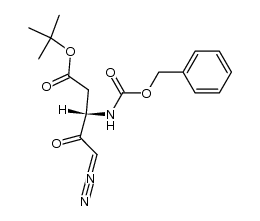 Z-Asp(OBut)-CHN2结构式