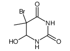 5-bromo-6-hydroxy-5-methyl-1,3-diazinane-2,4-dione结构式