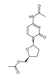 N4,O5'-diacetyl-2',3'-dideoxycytidine结构式