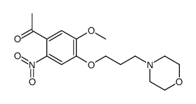 1-[4-(3-(Morpholin-4-yl)propoxy)-5-methoxy-2-nitrophenyl]ethanone结构式