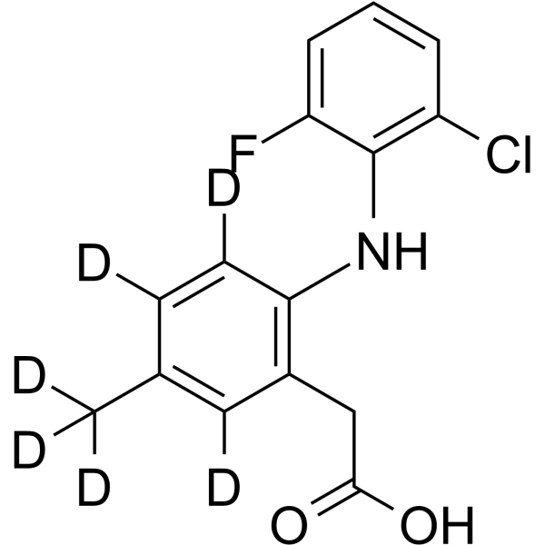 Lumiracoxib-d6 Structure
