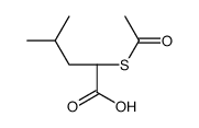 (S)-2-(乙酰硫基)-4-甲基戊酸结构式
