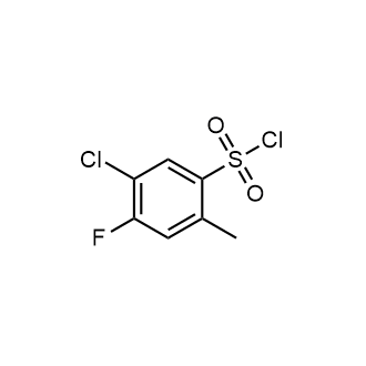5-Chloro-4-fluoro-2-methylbenzene-1-sulfonyl chloride Structure