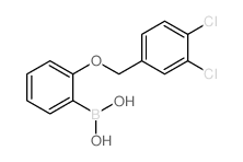 2-(3,4-二氯苯基甲氧基)苯硼酸结构式
