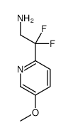2,2-二氟-2-(5-甲氧基吡啶-2-基)乙胺结构式