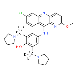 Pyronaridine-¹³C2 , d4 Structure