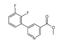methyl 5-(2,3-difluorophenyl)pyridine-3-carboxylate Structure