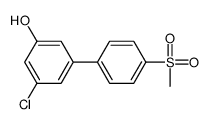 3-chloro-5-(4-methylsulfonylphenyl)phenol结构式