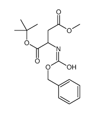 4-甲基 2-(苄氧基羰基氨基)琥珀酸1-叔丁酯结构式