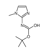 1-甲基-1H-咪唑-2-氨基甲酸叔丁酯结构式
