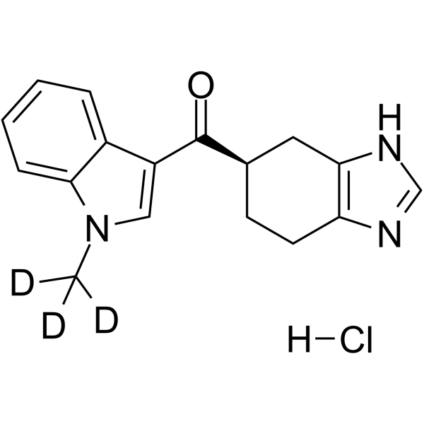 Ramosetron-d3 hydrochloride结构式
