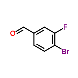 4-溴-3-氟苯甲醛结构式