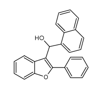 naphthalen-1-yl(2-phenylbenzofuran-3-yl)methanol结构式