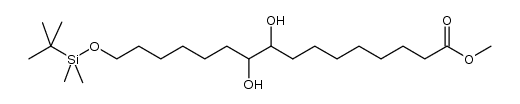 methyl 16-[(tert-butyldimethylsilyl)oxy]-9,10-dihydroxyhexadecanoate Structure