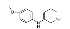 6-methoxy-4-methyl-2,3,4,9-tetrahydro-1H-pyrido[3,4-b]indole结构式