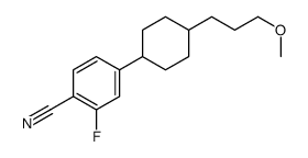 2-fluoro-4-[4-(3-methoxypropyl)cyclohexyl]benzonitrile Structure