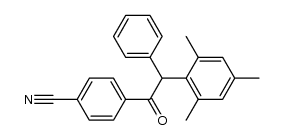 α-mesityl-α-phenyl-p-cyanoacetophenone结构式