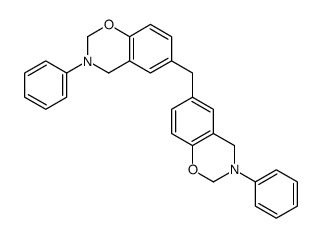3-phenyl-6-[(3-phenyl-2,4-dihydro-1,3-benzoxazin-6-yl)methyl]-2,4-dihydro-1,3-benzoxazine Structure