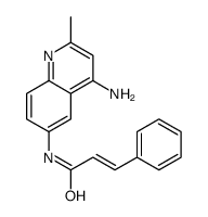 N-(4-amino-2-methylquinolin-6-yl)-3-phenylprop-2-enamide结构式