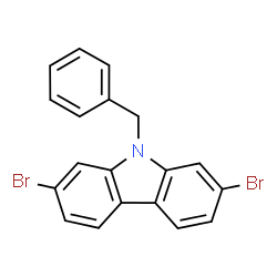 9-Benzyl-2,7-dibromo-9H-carbazole Structure