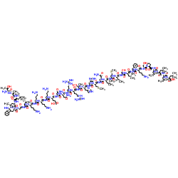 pTH-Related Protein Splice Isoform 3 (140-173) (human) trifluoroacetate salt structure