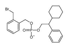 [2-(bromomethyl)phenyl]methyl (2-cyclohexyl-2-phenylethyl) phosphate结构式