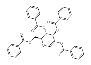 1-脱氧-D-葡萄-己-1-烯桥吡喃糖四苯酸结构式