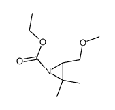 1-Aziridinecarboxylic acid,3-(methoxymethyl)-2,2-dimethyl-,ethyl ester结构式