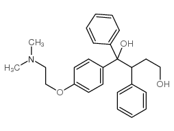1,2-二苯基-1-[4-[2-(二甲基氨基)乙氧基]苯基]丁烷-1,4-二醇结构式