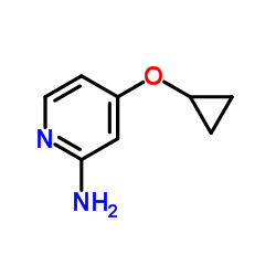 4-环丙氧基吡啶-2-胺结构式