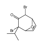 2,4-dibromo-4-propan-2-yl-8-oxabicyclo[3.2.1]oct-6-en-3-one Structure