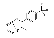 6-methyl-5-[4-(trifluoromethyl)phenyl]-[1,3]thiazolo[3,2-b][1,2,4]triazole结构式