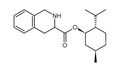 (-)-menthyl (R,S)-1,2,3,4-tetrahydroisoquinoline-3-carboxylate Structure