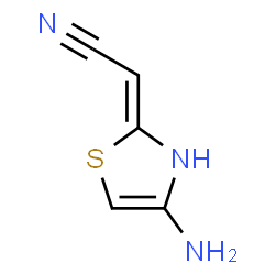 Acetonitrile,(4-amino-2(3H)-thiazolylidene)- (9CI) Structure