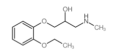 1-(2-ETHOXY-PHENOXY)-3-METHYLAMINO-PROPAN-2-OL结构式