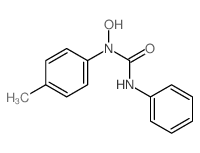 Urea,N-hydroxy-N-(4-methylphenyl)-N'-phenyl- Structure